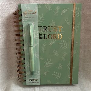 Flomo Ruled Green Journal with Pen
